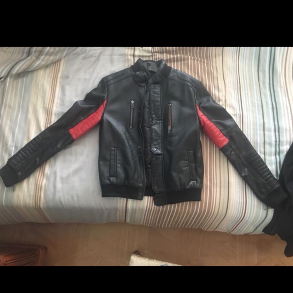 Surface to air x kid cudi leather jacket